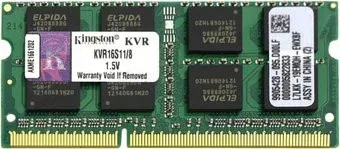 Kingston ValueRAM 8GB DDR3 SO-DIMM PC3-12800 (KVR16S11/8)