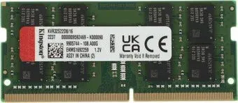 Kingston 16GB DDR4 SODIMM PC4-25600 KVR32S22D8/16
