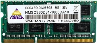 Neo Forza 8GB DDR3 SODIMM PC3-12800 NMSO380D81-1600DA10