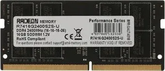 AMD Radeon R7 Performance Series 16ГБ DDR4 SODIMM 2400 МГц R7416G2400S2S-U
