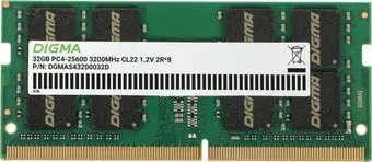 Digma 32ГБ DDR4 SODIMM 3200 МГц DGMAS43200032D