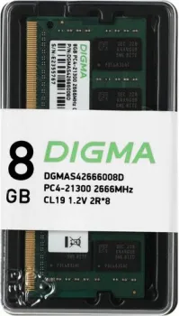 Digma 8ГБ DDR4 SODIMM 2666 МГц DGMAS42666008D