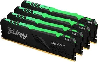 Kingston FURY Beast RGB 4x8GB DDR4 PC4-28800 KF436C17BBAK4/32