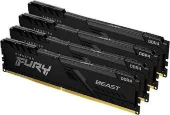 Kingston FURY Beast 4x16GB DDR4 PC4-21300 KF426C16BB1K4/64