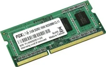Foxline 2GB DDR3 SO-DIMM PC3-12800 [FL1600D3S11-2G]