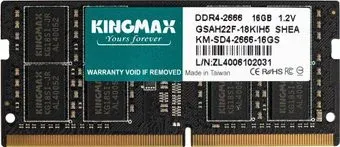 Kingmax 16ГБ DDR4 SODIMM 2666 МГц KM-SD4-2666-16GS