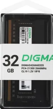Digma 32ГБ DDR4 SODIMM 2666 МГц DGMAS42666032S