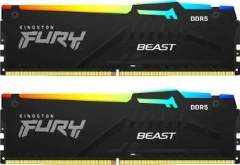 Kingston FURY Beast RGB 2x32ГБ DDR5 6000МГц KF560C40BBAK2-64
