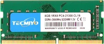 Tecmiyo 8ГБ DDR4 SODIMM 2666 МГц 8G1RPC4-21300S-G0