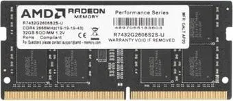 AMD Radeon R7 32GB DDR4 SODIMM PC4-21300 R7432G2606S2S-UO