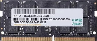 Apacer 16GB DDR4 SODIMM PC4-19200 AS16GGB24CEYBGH