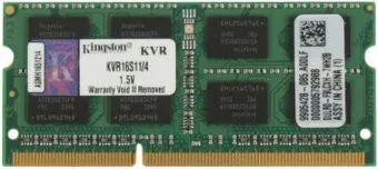 Kingston ValueRAM 4GB DDR3 SO-DIMM PC3-12800 (KVR16S11/4)
