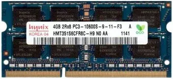 Hynix DDR3 SO-DIMM PC3-10600 4GB (HMT351S6CFR8C-H9)