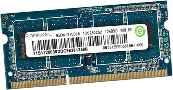 Ramaxel 2GB DDR3 SODIMM 1600 МГц RMT3150ED58E8W-1600