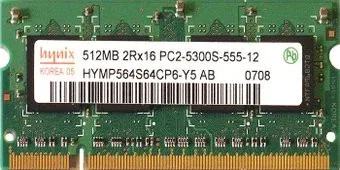 Hynix SO-DIMM DDR2 PC2-5300 512 Мб (HYMP164S64CP6-Y5)