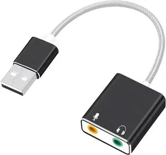 USBTOP USB Hi-Fi 3D 2.1/7.1 (черный, с кабелем)