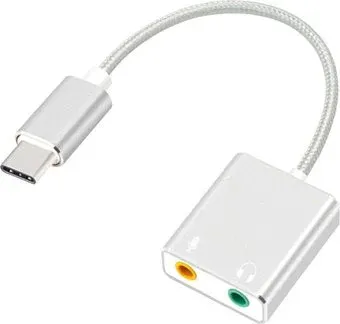 USBTOP USB3.1 Type-C Hi-Fi 3D 2.1/7.1 (серебристый)
