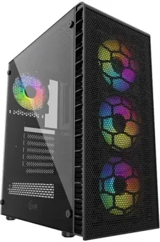 Powercase Mistral Z4С Mesh LED (черный)