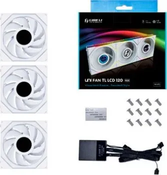 Lian Li Uni Fan TL LCD 120 Triple Pack G99.12TLLCD3W.R0