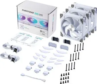 Phanteks D30-140 D-RGB Regular White Triple PH-F140D30_DRGB_PWM_WT01_3P