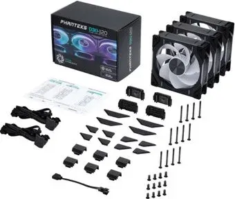 Phanteks D30-120 D-RGB Reversed Black Triple PH-F120D30R_DRGB_PWM_BK01_3P