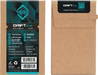 Iceberg Thermal DRIFTIce 80x40x1 мм DRIFTICE10-A0A