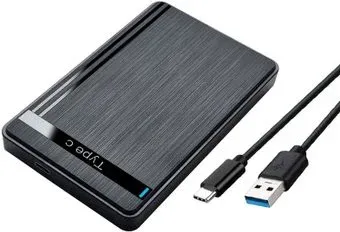 USBTOP SATA – USB3.1 Type-C - USB3.0 (для жесткого диска SSD/HDD 2.5”, черный)