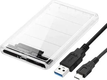 USBTOP SATA – USB-C – USB3.0 (пластик, прозрачный)
