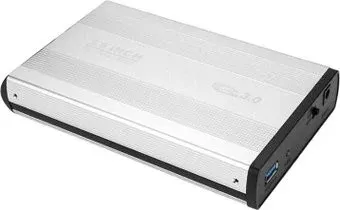 USBTOP SATA – USB3.0 (серебристый, с блоком питания)