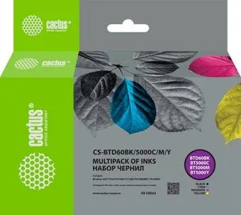 CACTUS CS-BTD60BK-5000M-C-Y (4x100 мл)