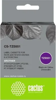 CACTUS CS-TZE651 (аналог Brother TZE651)