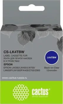 CACTUS CS-LK4TBW (аналог Epson LK4TBW)