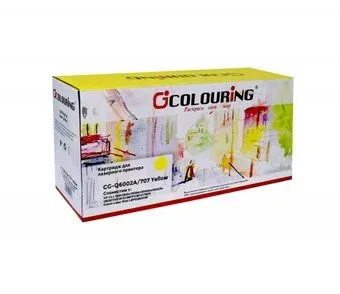 Colouring CG-Q6002A/707 (аналог Canon Cartridge 707 Yellow, HP Q6002A)