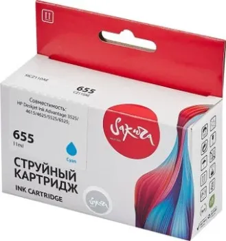 Sakura Printing SICZ110AE (аналог HP 655 Cyan)