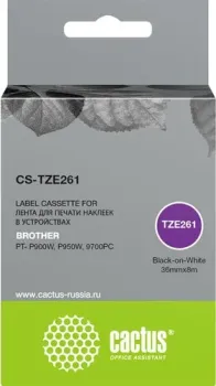 CACTUS CS-TZE261 (аналог Brother TZe-261)