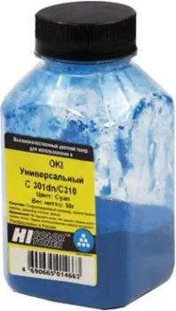 Hi-Black Универсальный для Oki С301dn/C310 (циан) 50 г