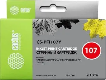 CACTUS CS-PFI107Y (аналог Canon PFI-107Y)