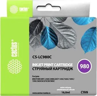 CACTUS CS-LC980C (аналог Brother LC980C)
