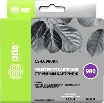 CACTUS CS-LC980BK (аналог Brother LC980BK)