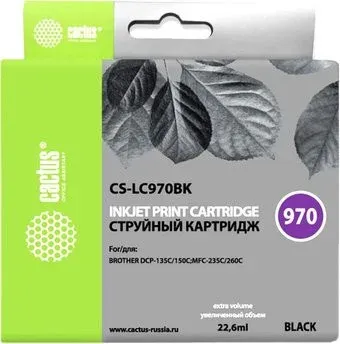 CACTUS CS-LC970BK (аналог Brother LC970BK)