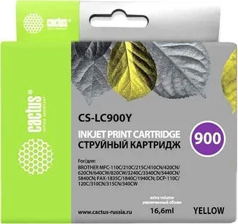 CACTUS CS-LC900Y (аналог Brother LC900Y)
