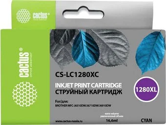CACTUS CS-LC1280XC (аналог Brother LC1280XLC)