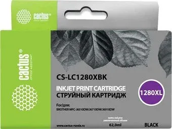 CACTUS CS-LC1280XBK (аналог Brother LC1280XLBK)