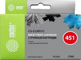 CACTUS CS-CLI451C (аналог Canon CLI-451C)
