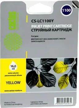 CACTUS CS-LC1100Y (аналог Brother LC1100Y)