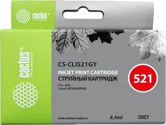 CACTUS CS-CLI521GY (аналог Canon CLI-521 Gray)