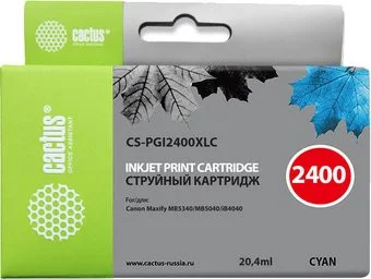 CACTUS CS-PGI2400XLC (аналог Canon PGI-2400XL C)