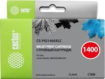CACTUS CS-PGI1400XLC (аналог Canon PGI-1400XL C)