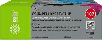 CACTUS CS-R-PFI107SET-CHIP с чипом