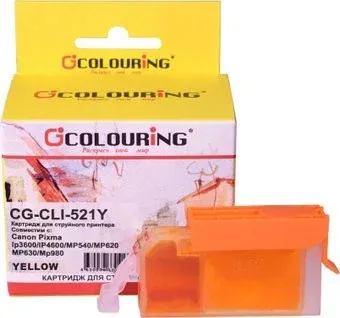Colouring CG-CLI-521Y (аналог Canon CLI-521Y)